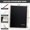 2025-2026 Appointment Book Planner - 8.5"x11" (Minimalist Black)